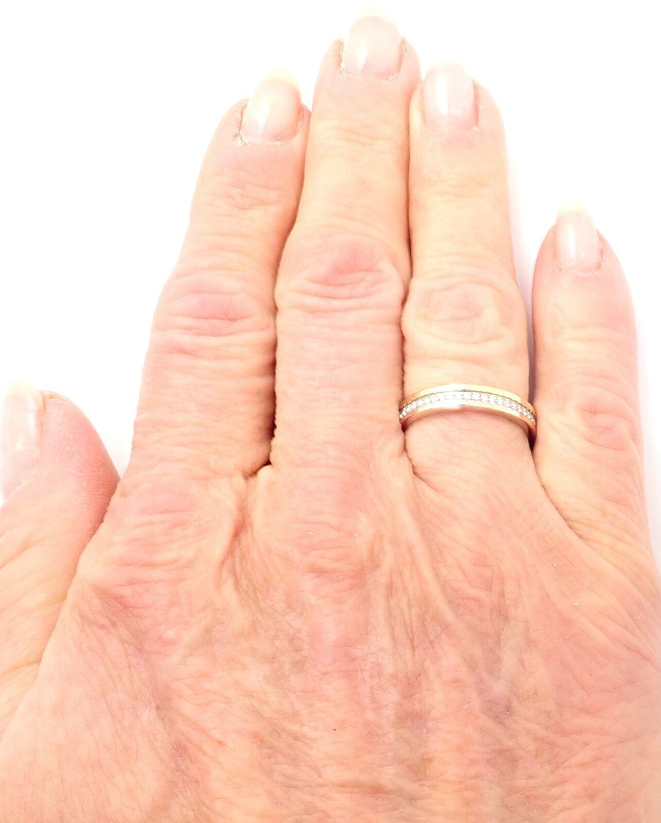 Cartier Vendôme Louis Cartier Diamond Tri-Color Band Ring 2