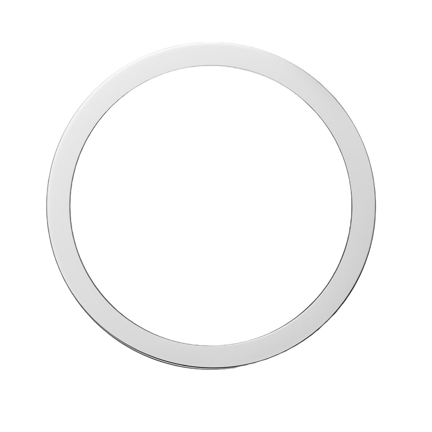 Modernist Cartier Vendome Louis Trinity Wedding Band White Gold Size 62 Ring For Sale