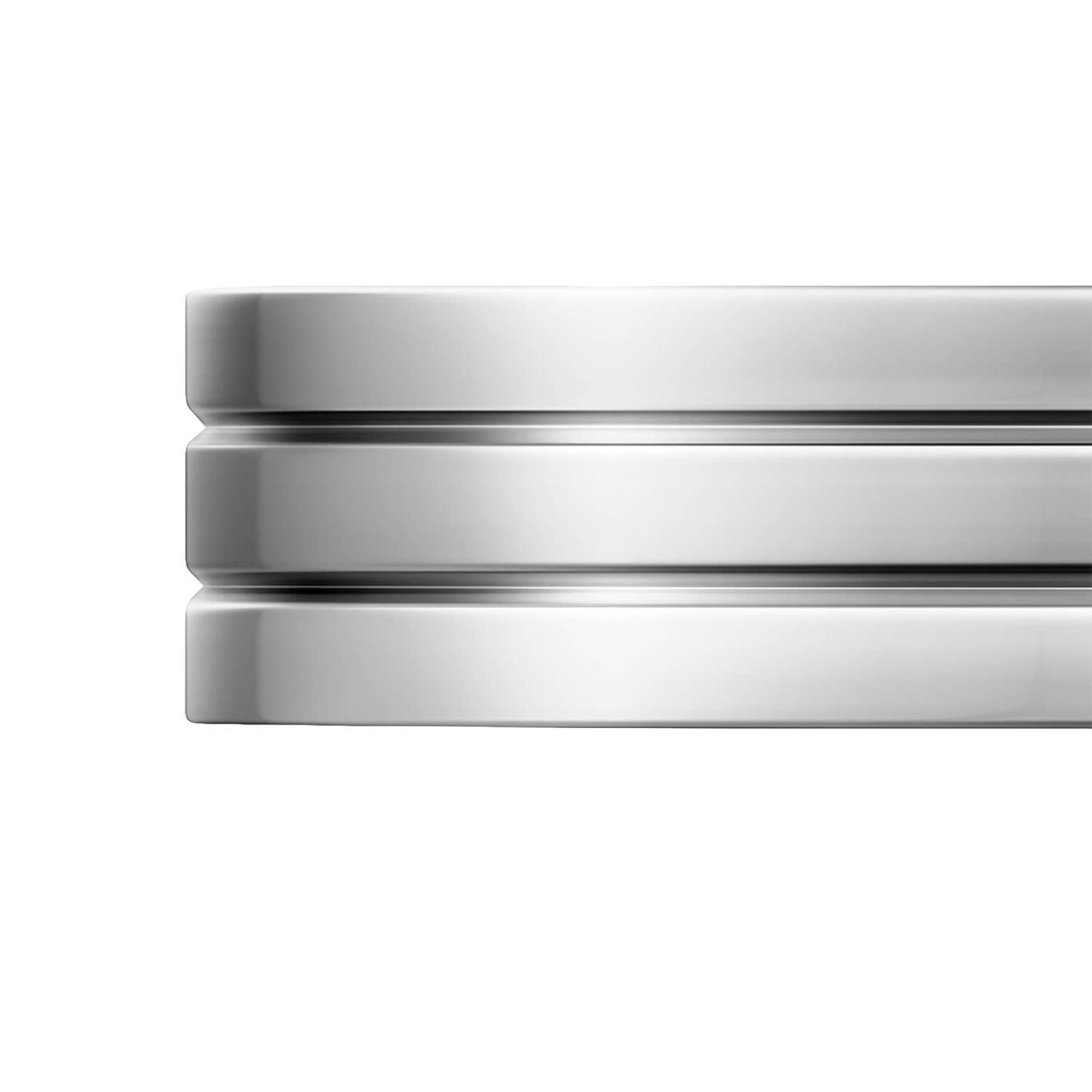 Cartier Vendome Louis Trinity Wedding Band White Gold Size 62 Ring In New Condition For Sale In Aventura, FL