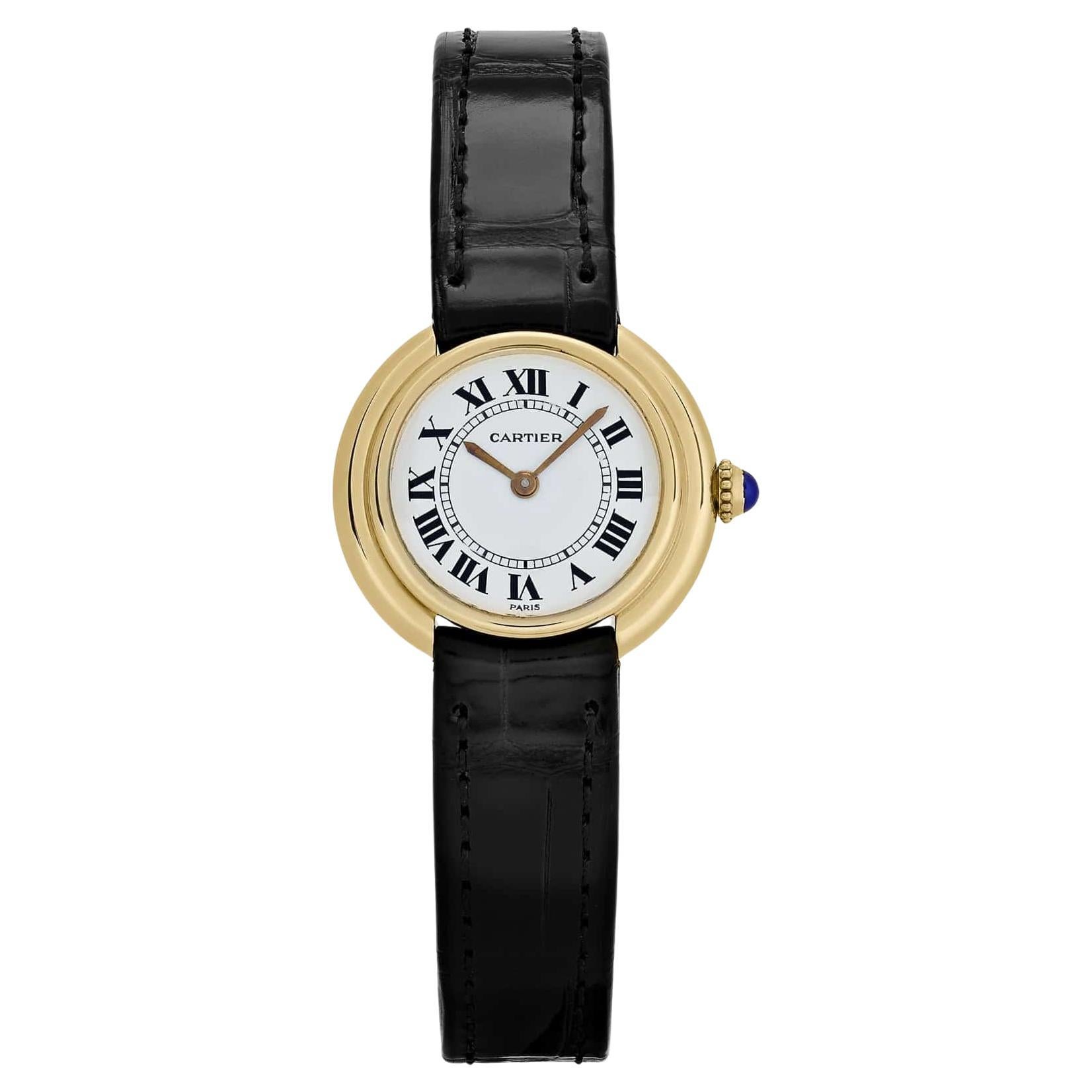 Cartier Vendome Paris 67080 'Ladies' Yellow Gold White Dial (1979)