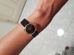 Cartier Vendome Small Size with Black Dial circa 1975-1985