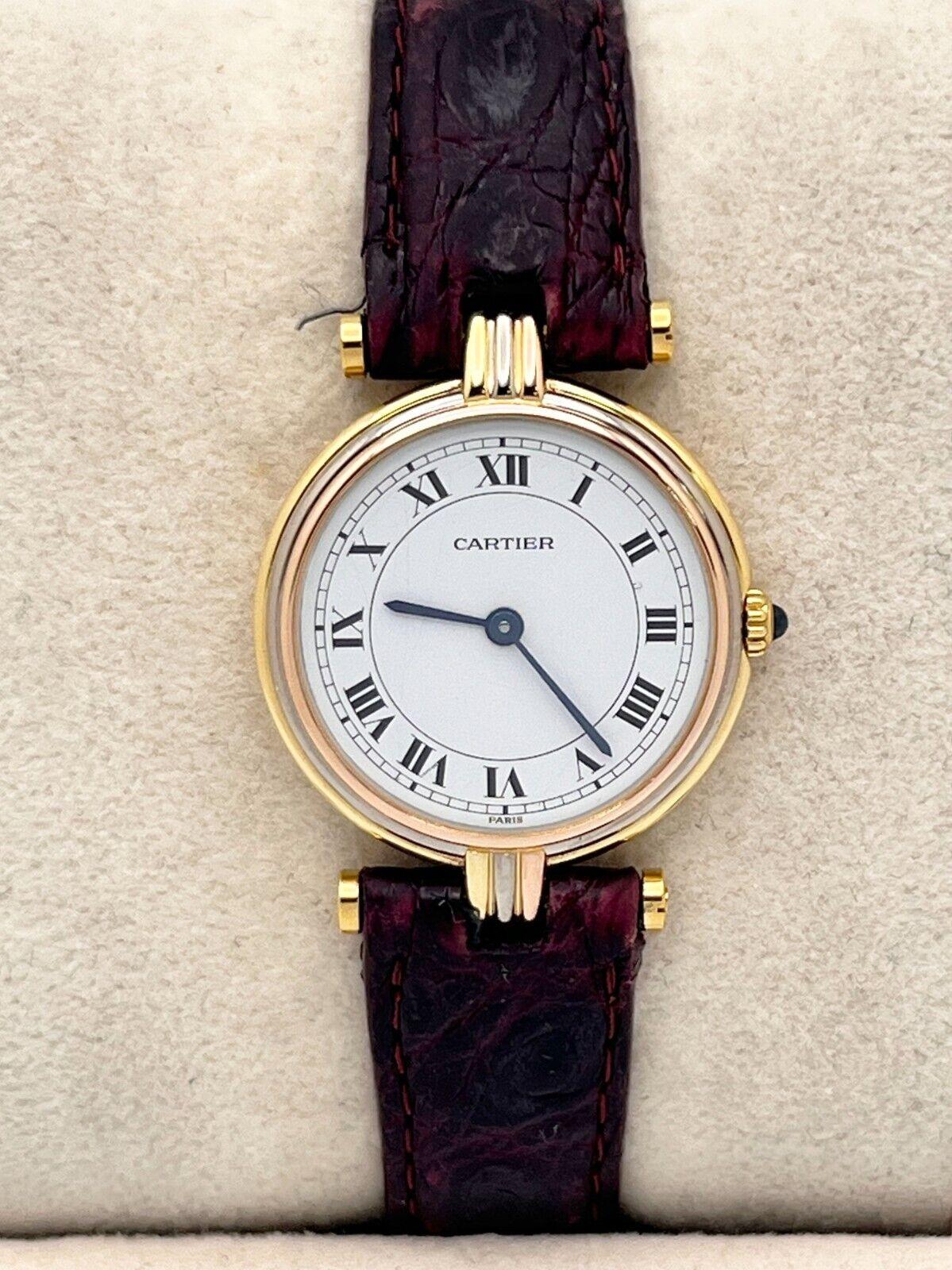Cartier Vendome Trinity 8100 Ladies 18K Yellow Rose White Gold 2
