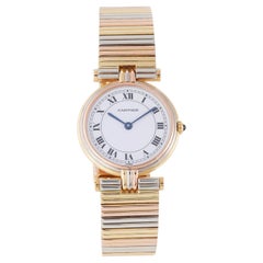 Vintage Cartier 'Vendome Trinity' Tri-Color Gold Watch, Ref. 8100