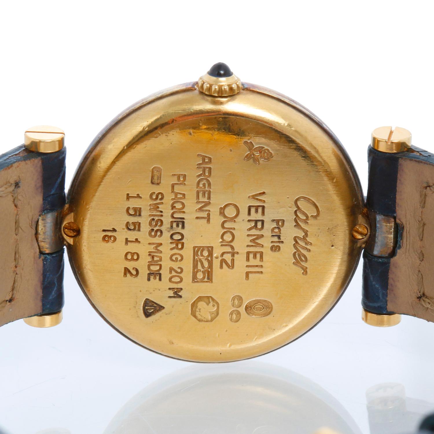 Cartier Vendome Vermeil Ladies Watch 1