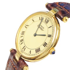 Cartier Vendome Vermeil Large Quartz Wristwatch