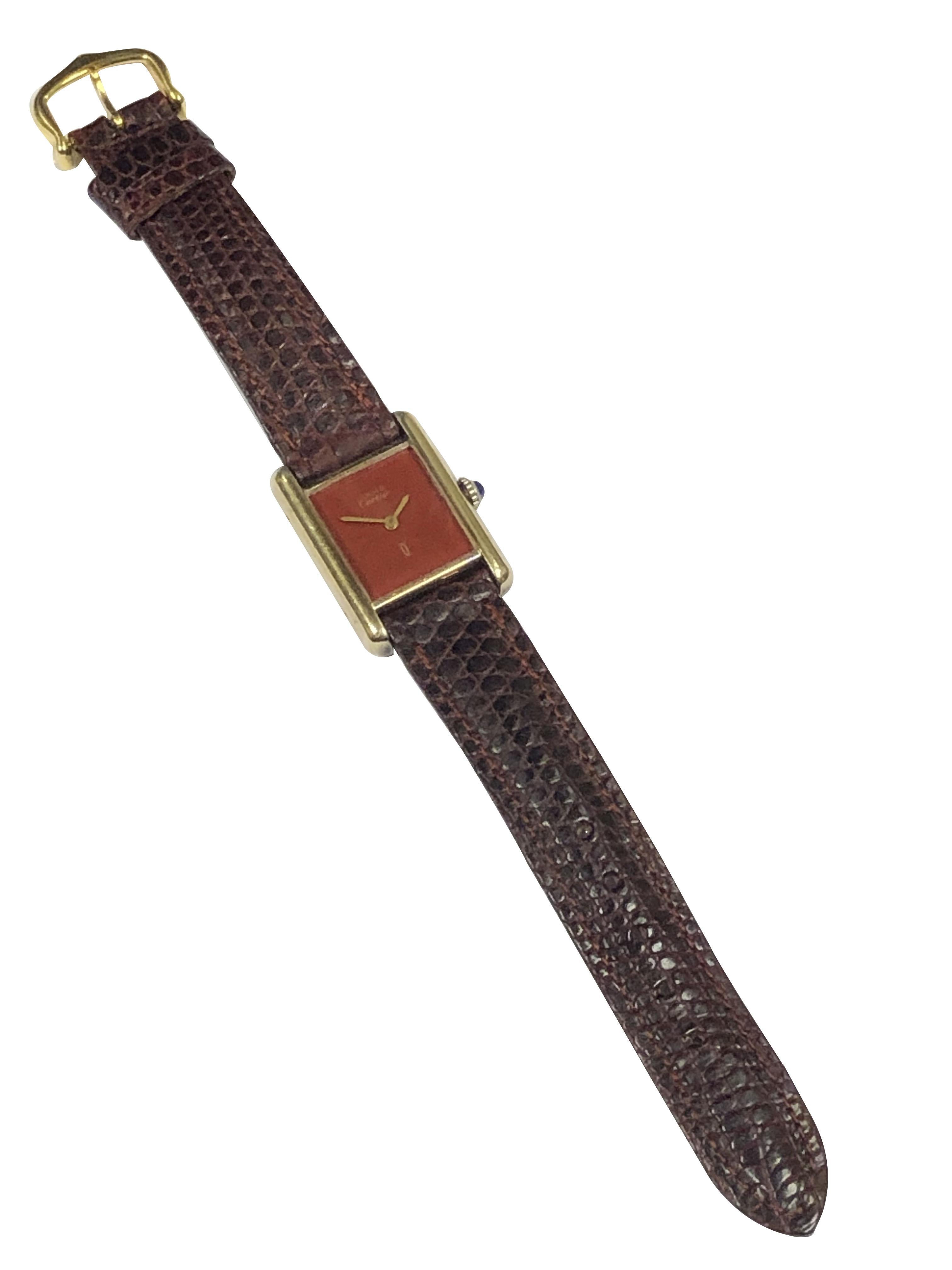cartier red dial