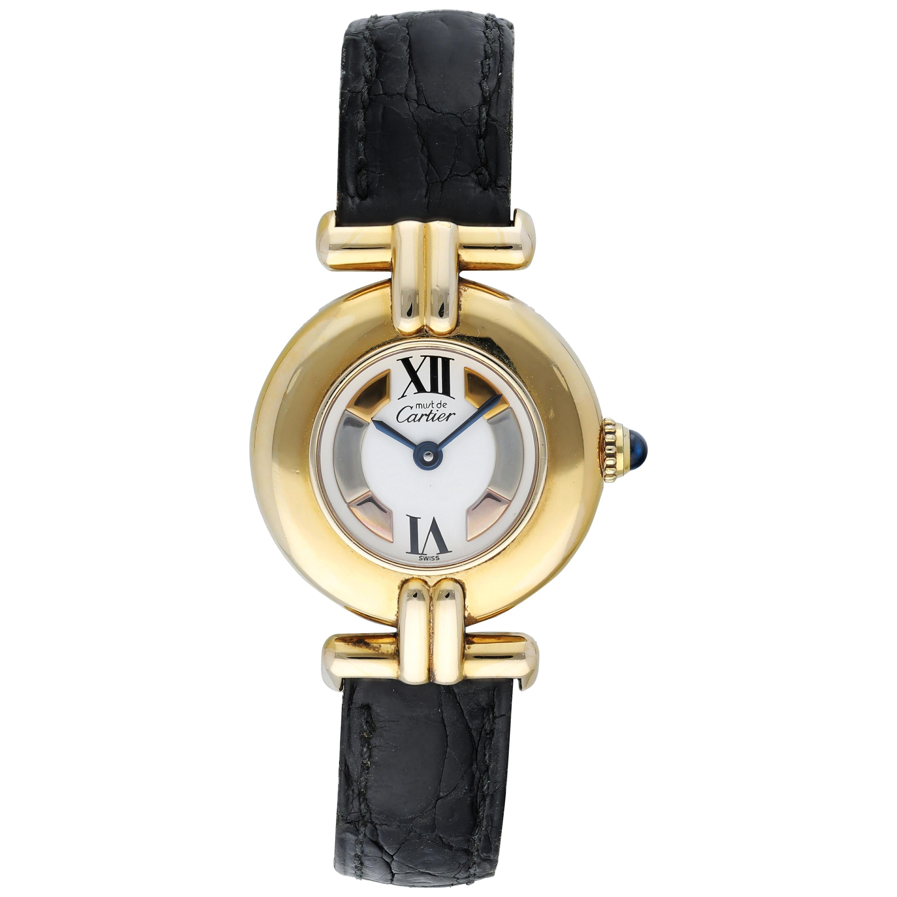 Cartier Stainless Steel Must de Cartier Ladies Watch at 1stdibs