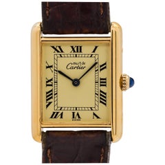 Cartier Vermeil Tank Louis Quartz Wristwatch, circa 1990s