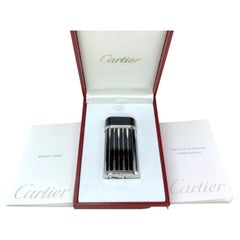 Cartier Very Rare Backgammon Black & Silver Lighter