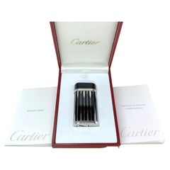 Cartier Very Rare Backgammon Black & Silver Lighter