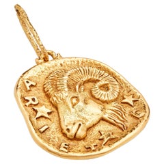 Cartier sehr seltener großer 'Airies' Zodiac Anhänger