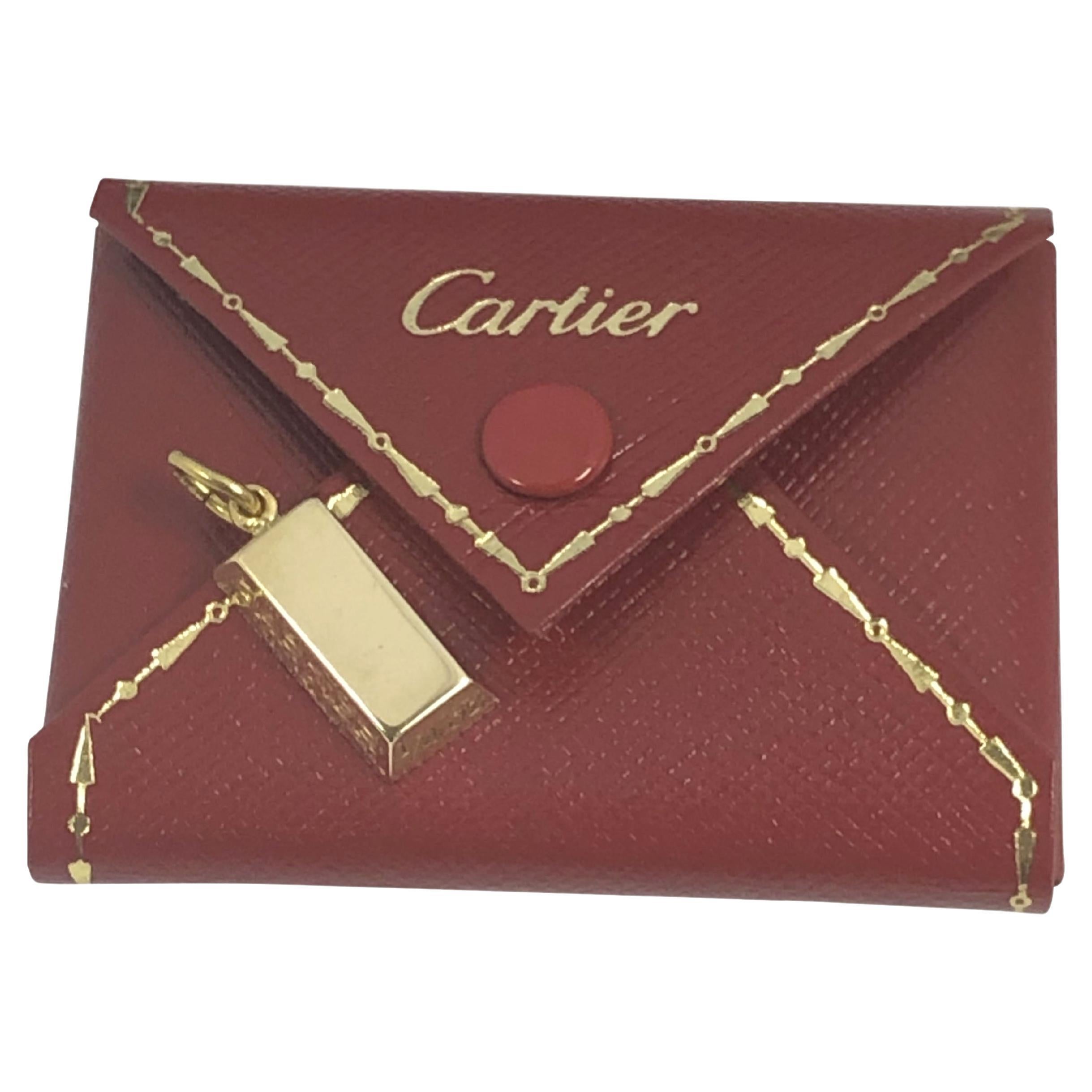 Cartier Vintage 1/4 Oz. Gold Ingot Charm For Sale
