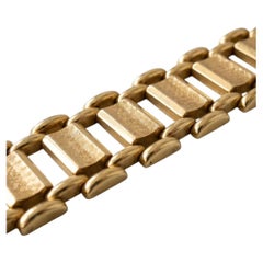 Cartier Vintage 14K Yellow Gold Wide Link Bracelet
