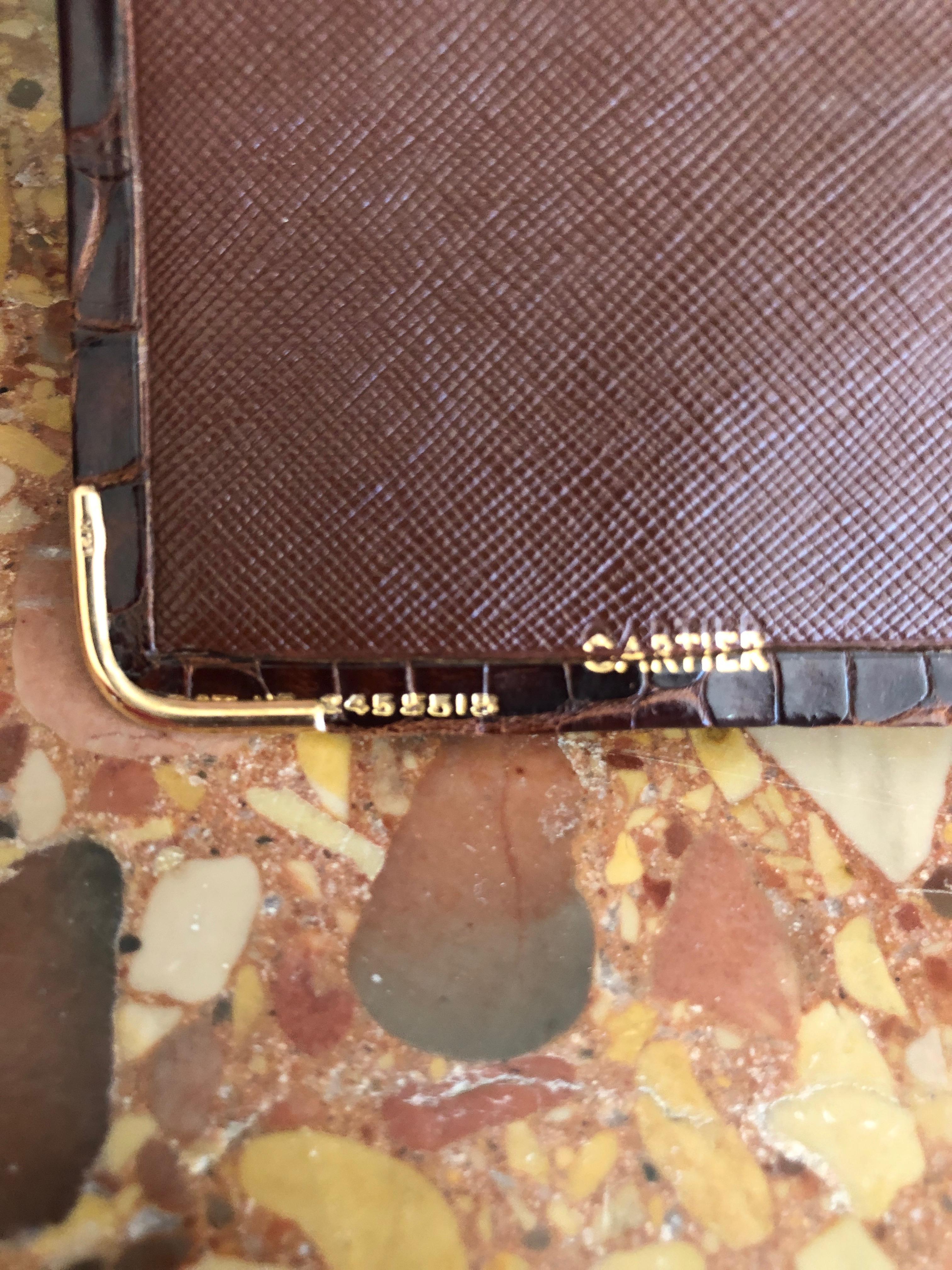 cartier crocodile wallet