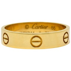 Cartier Vintage 18 Karat Gold Unisex Love Band Unisex Ring