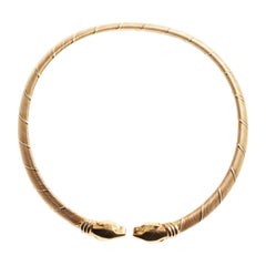 Collana Panthère d'epoca Cartier in oro giallo bianco e rosa a 18 carati