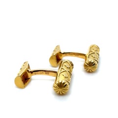 Cartier Vintage 18 Karat Yellow Gold Cufflinks