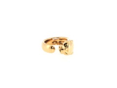 Cartier Vintage 18 Karat Yellow Gold Panthere Style Ring Size 53