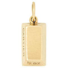 CARTIER Vintage 18k 1/2 Ounce Ingot Pendant