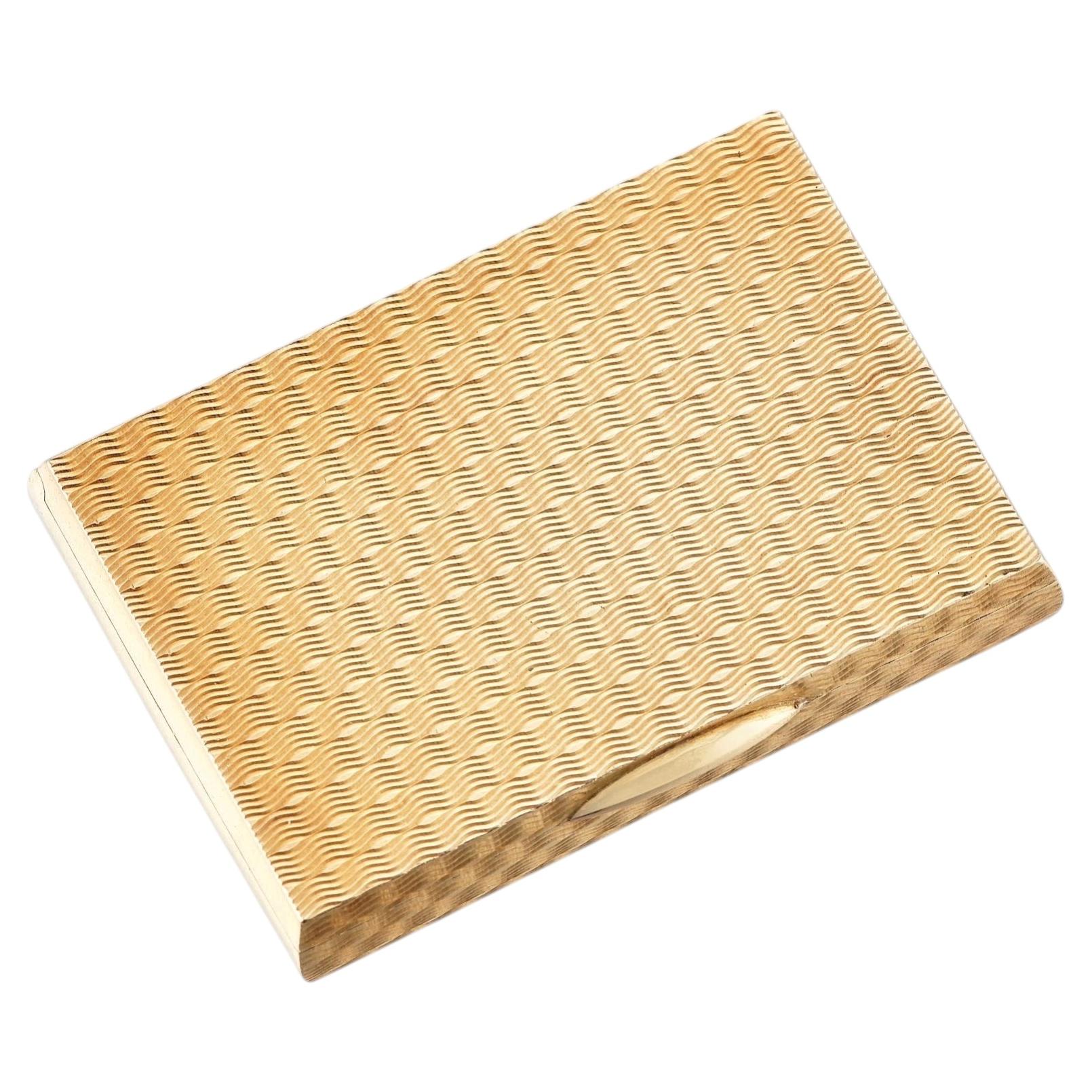 Cartier Vintage 18K Case Box, Unisex Collectors Item