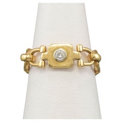 Cartier Anello equestre d'epoca in oro 18 carati con diamante, circa 1980