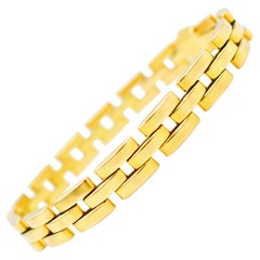 CARTIER Vintage 18 Karat Gold Panther-Gliederarmband