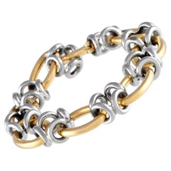 Bracciale Cartier Vintage in oro giallo e bianco 18 carati