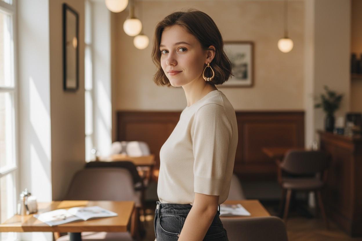 Cartier Vintage 18K Gelb- und Weißgold Ovale Türklopfer-Ohrringe im Angebot 4