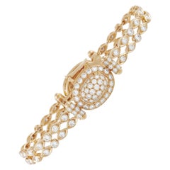 Cartier Vintage 18K Yellow Gold 3.85 Ct Diamond Bracelet
