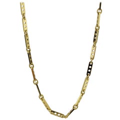 Cartier Vintage 18 Karat Yellow Gold Bar Necklace
