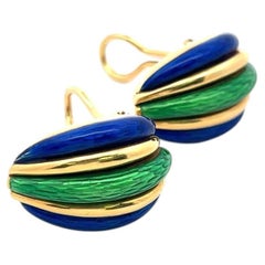 Cartier Vintage 18K Yellow Gold Clip On Earrings 22.5 Grams