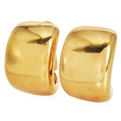 Cartier Vintage 18K Yellow Gold Clip-On Earrings Circa 1999