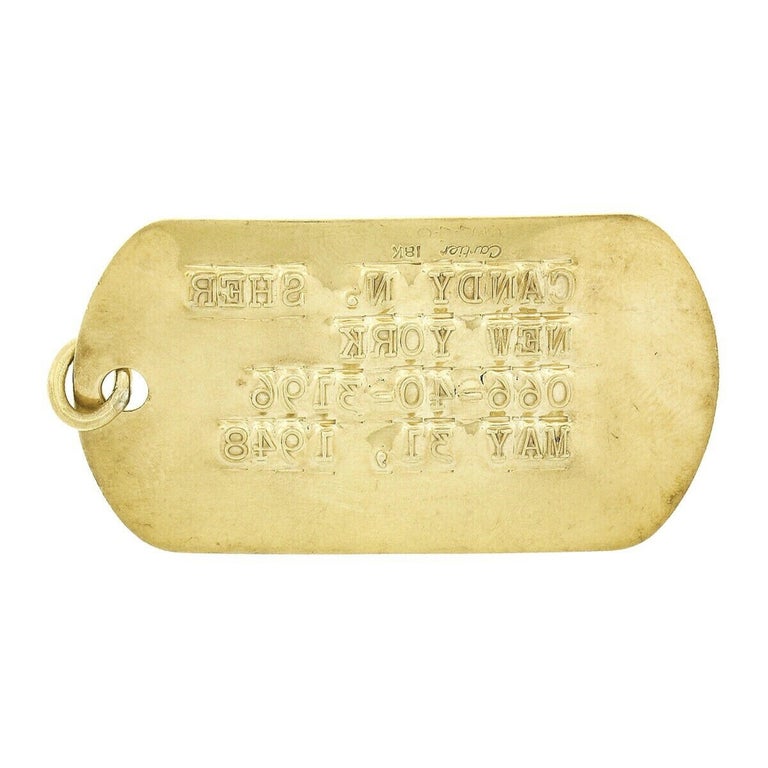 Cartier dog tag sales