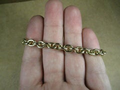 Cartier Vintage 18k Yellow Gold Link Bracelet Swiss Made Rare Fully Signed