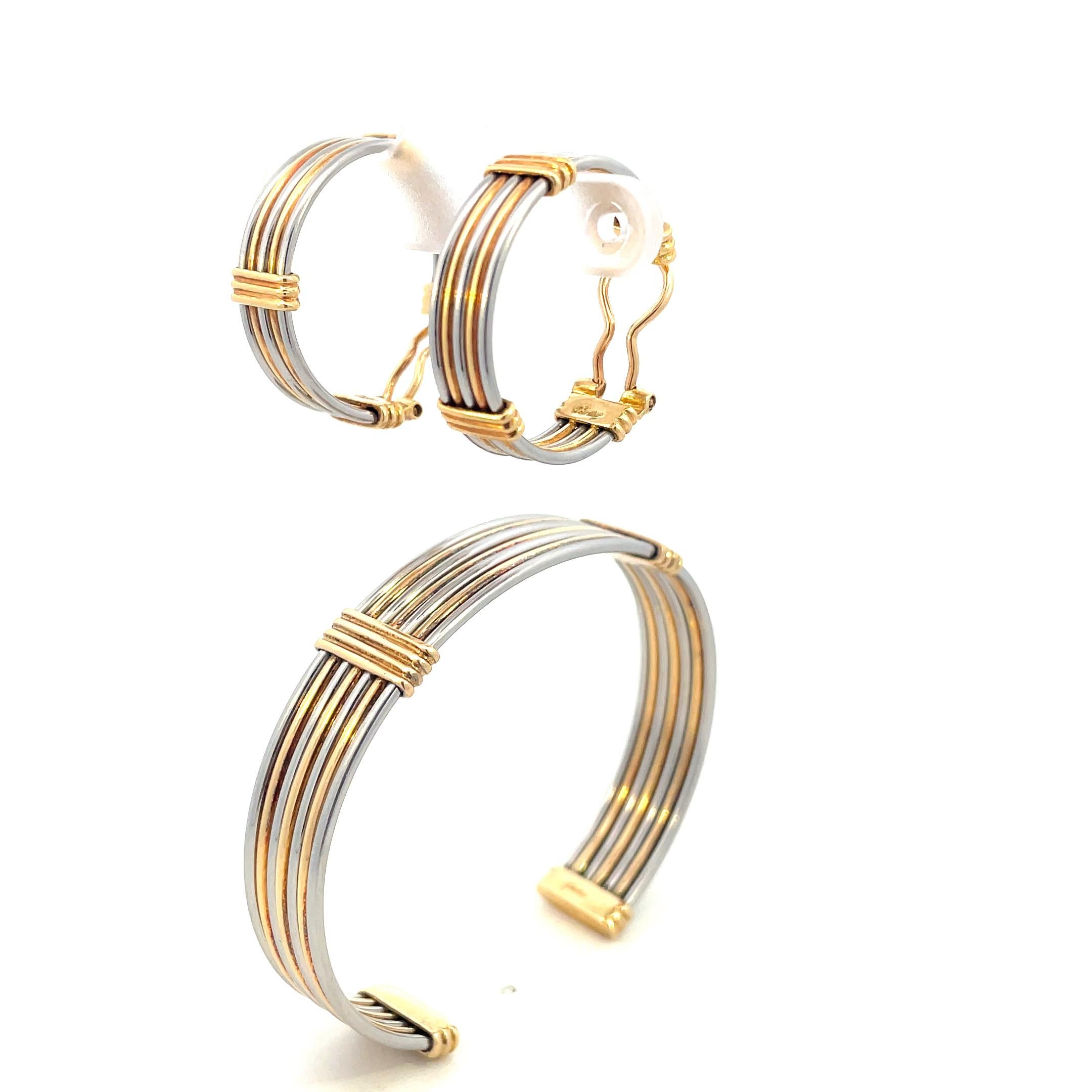 QZCQLLM Bracciale Rigido Elegante In Oro E Argento Con Incisione A Fiocco Di Neve, Gioiello Donna