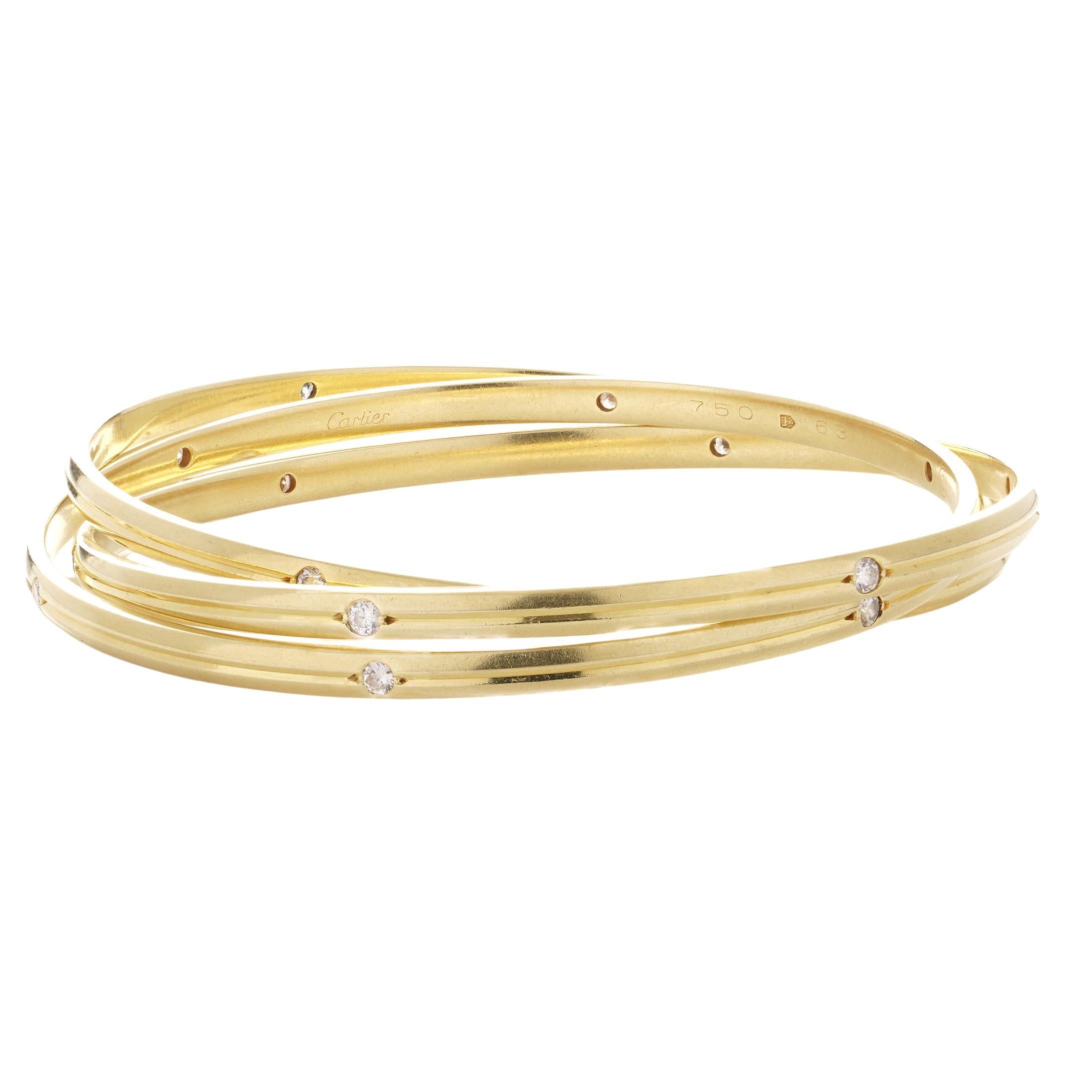 Cartier 18 Karat Gold Trinity Bracelet