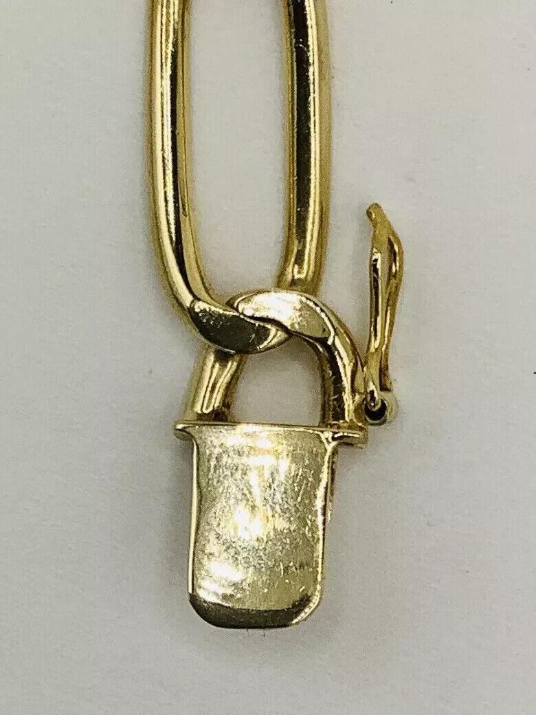CARTIER Vintage 1960s 18k Yellow Gold ID Link Bracelet Rare For Sale 7