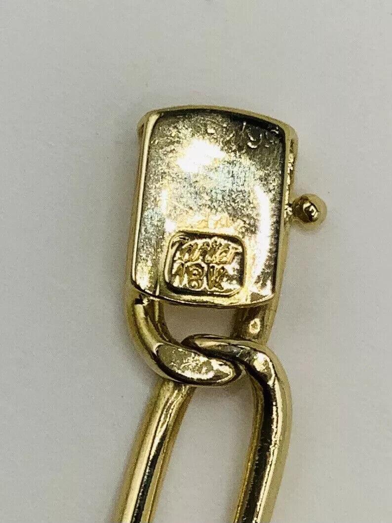 CARTIER Vintage 1960s 18k Yellow Gold ID Link Bracelet Rare For Sale 6