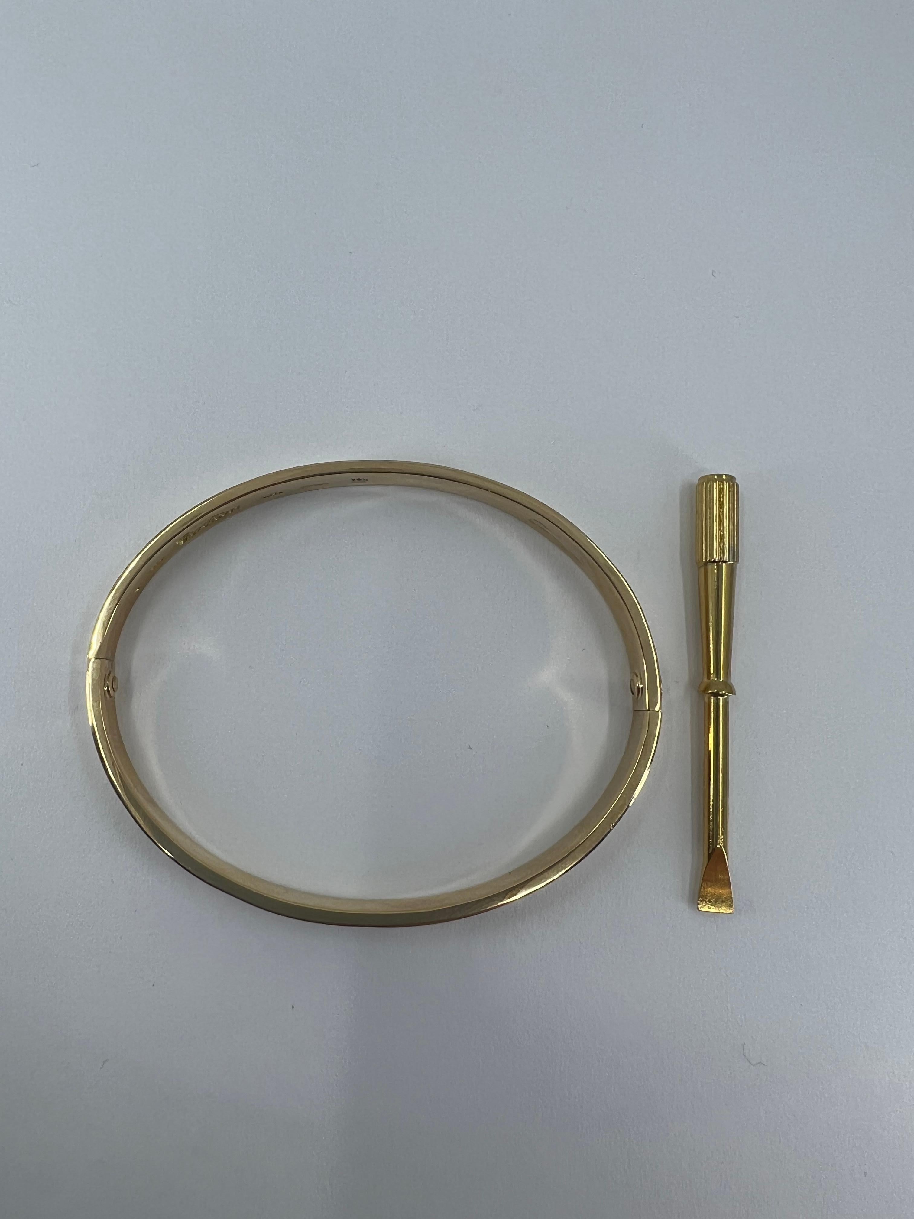 Cartier Vintage 1970 Love Bracelet In Excellent Condition For Sale In Beverly Hills, CA