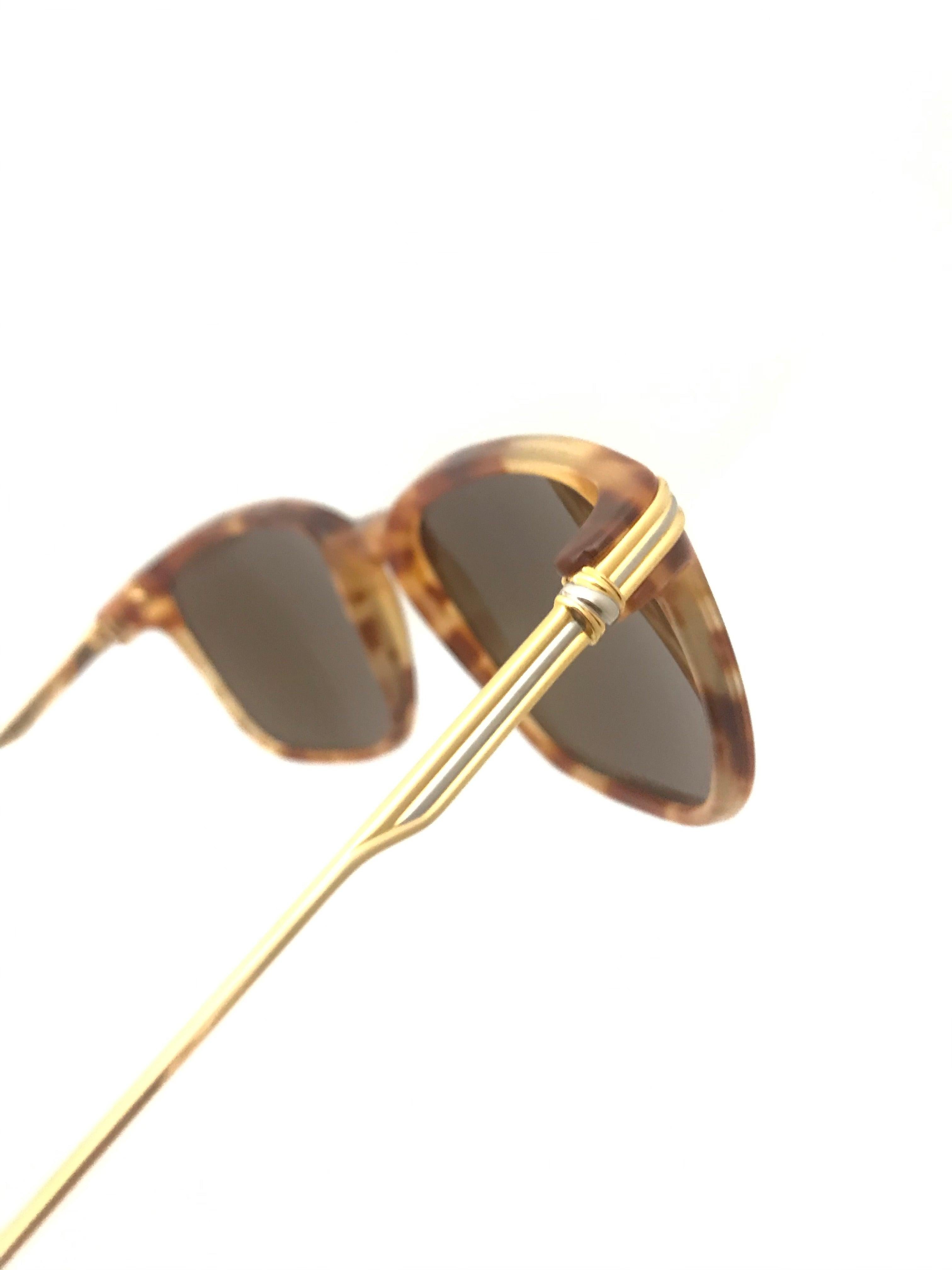 Cartier Vintage Aurore Gold Plated Sunglasses For Sale 1