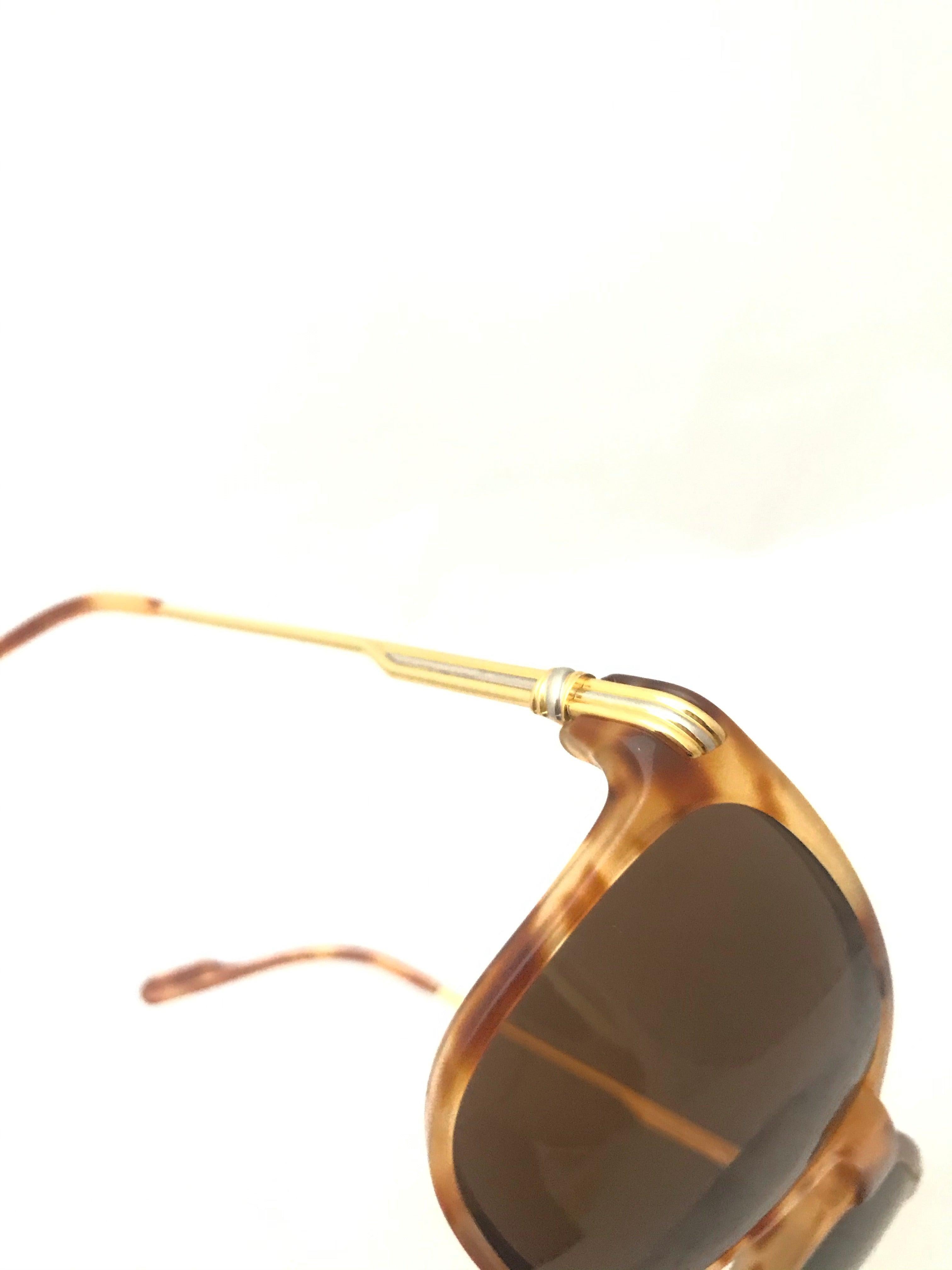 Cartier Vintage Aurore Gold Plated Sunglasses For Sale 2