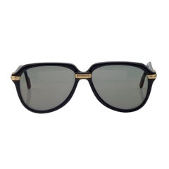 Cartier Vintage Schwarze Vitesse-Sonnenbrille