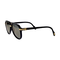 Cartier Vintage Black Vitesse Sunglasses