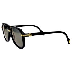 Cartier Vintage Black Vitesse Sunglasses