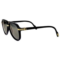 Cartier Vintage Black Vitesse Sunglasses