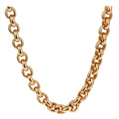 Cartier Vintage Cable Link Yellow Gold Necklace