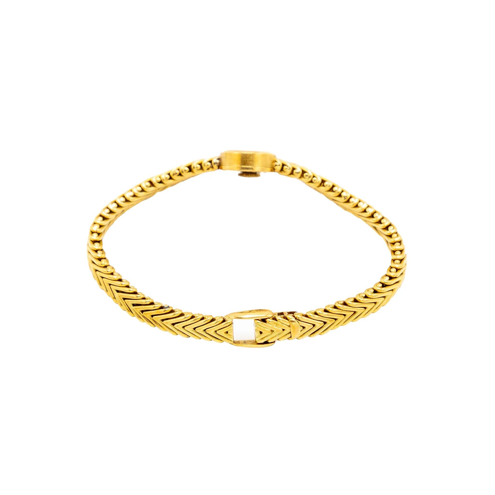 Cartier Vintage Chevron-Armbanduhr - 50er Jahre im Angebot 3