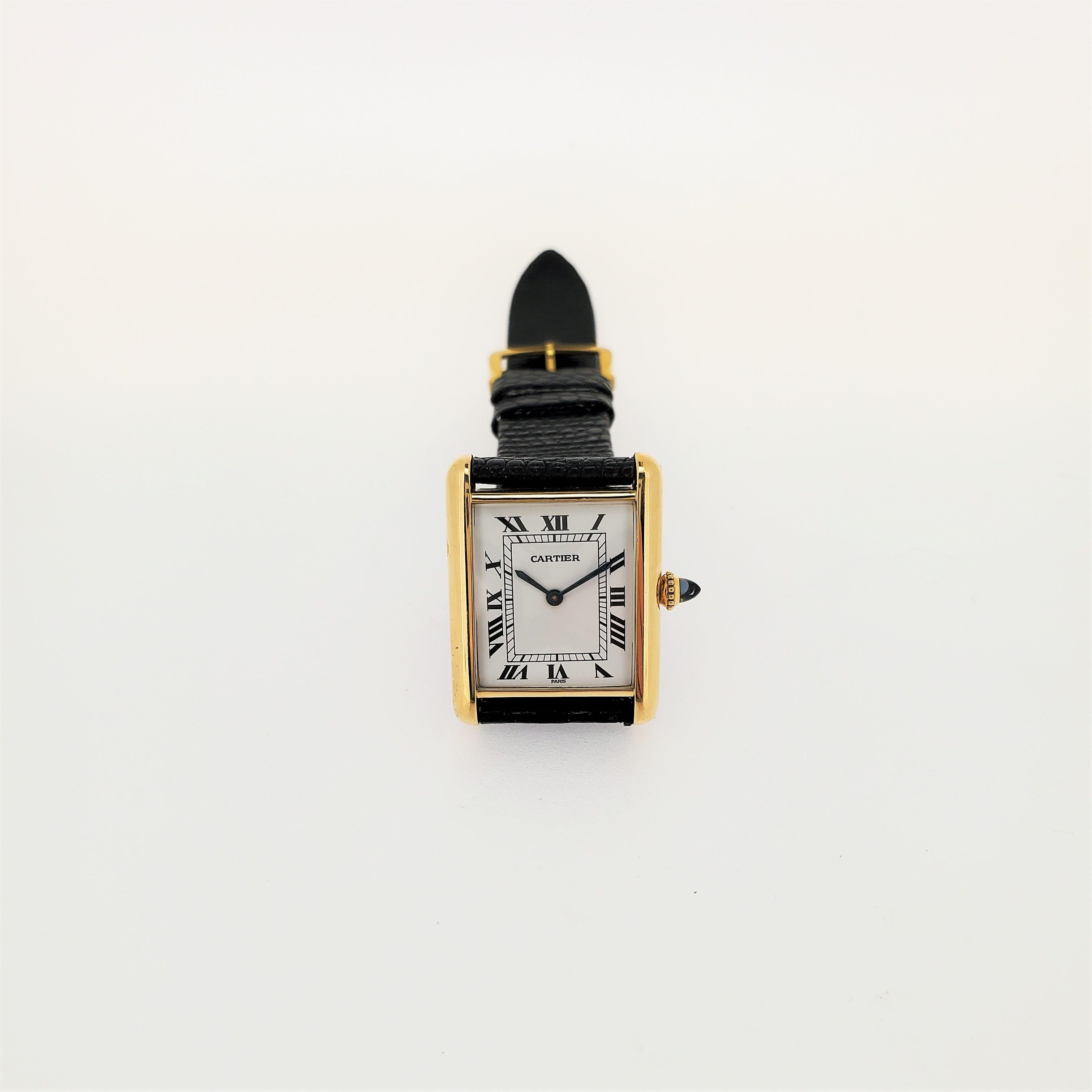 cartier vintage tank watch