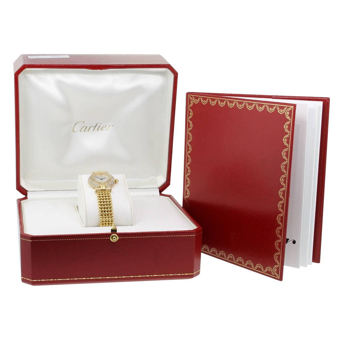 Cartier Vintage Colisee Diamond Bezel Quartz Wristwatch 1