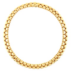 Cartier Vintage Collar Heart Necklace 18 Karat Yellow Gold